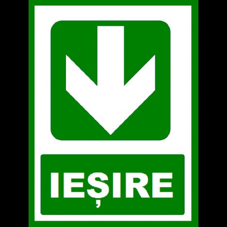 Placuta  pentru iesire cu directie in jos